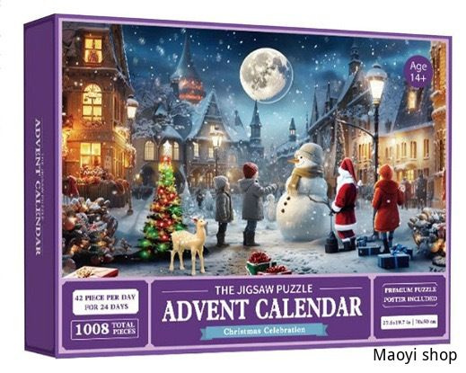 Jigsaw Puzzle Адвент календарь с паззлами 2024,I,синий,650 купить на ...