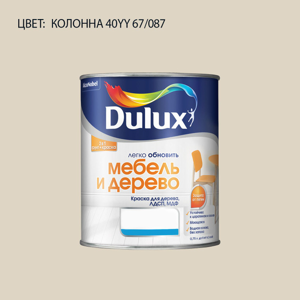 DULUX Легко Обновить - Мебель и Дерево краска-грунт колерованная ...