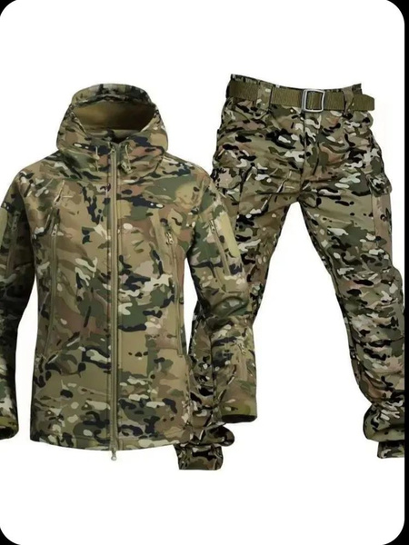 Костюм тактический Softshell, размер 50 (XL), Еврозима, цвет камуфляж ...