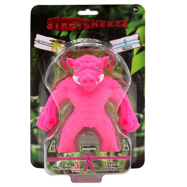 Фигурка-тянучка Stretcheezz Кабан, ярко-розовый, 14 см 834270-10 ...