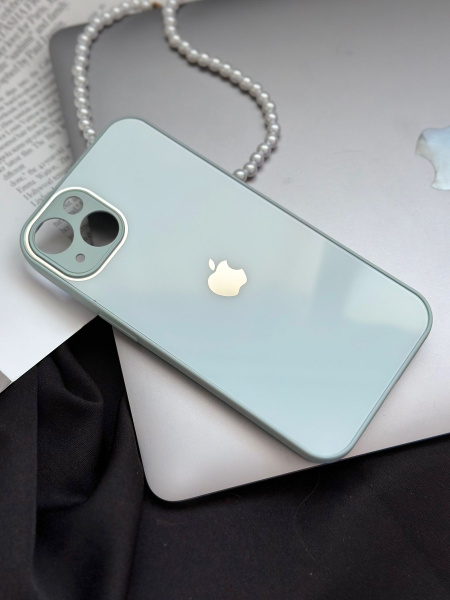 Чехол на айфон 13 с защитой для камеры / стеклянный чехол iphone 13 ...