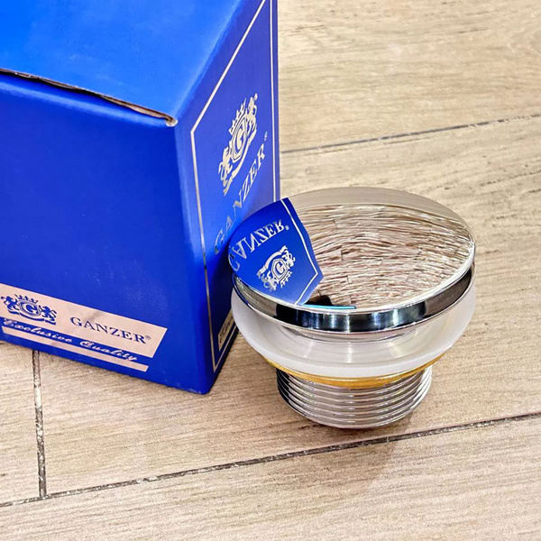 Донный клапан для ванны 1*1/2 Ganzer F-03 хром купить на OZON по низкой ...