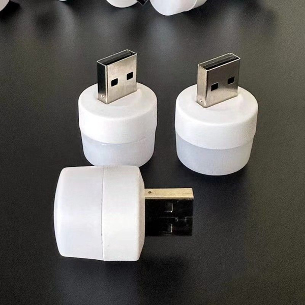 USB лампочка ночник, белый / Ночной атмосферный декоративный светильник ...