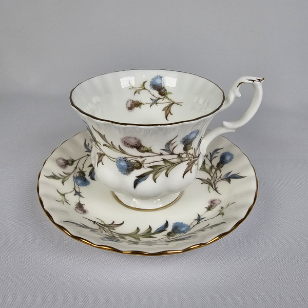 Чайная пара Royal albert "Brigadoon". Костяной фарфор. Англия. Клеймо ...