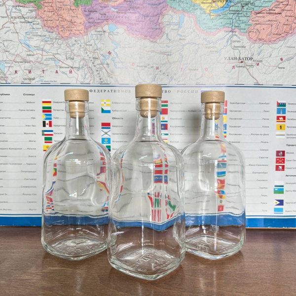 Бутылка стеклянная, Фридом, 0.5 литра, 12 штук с пробками купить c ...