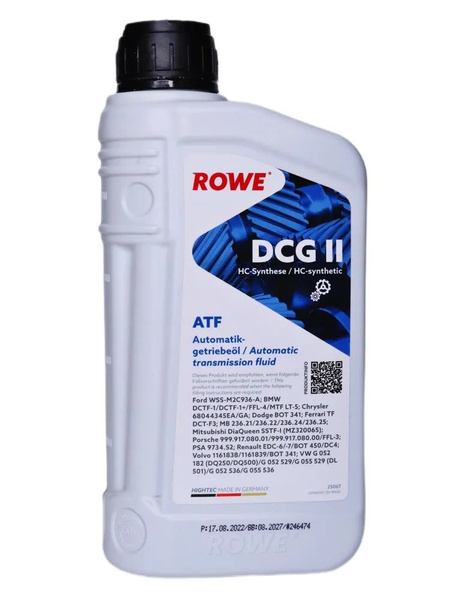 10 Liter (2x5L) ROWE HIGHTEC ATF DCG II Automatikgetriebeöl Made In