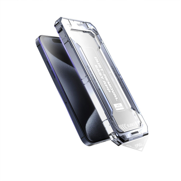 Защитное стекло ELFY с аппликатором Anti-Dust для iPhone 16 Pro Max ...