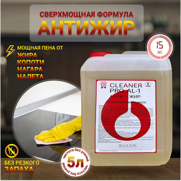 Антижир чистящее средство для плиты духовки и гриля 5л купить на OZON ...