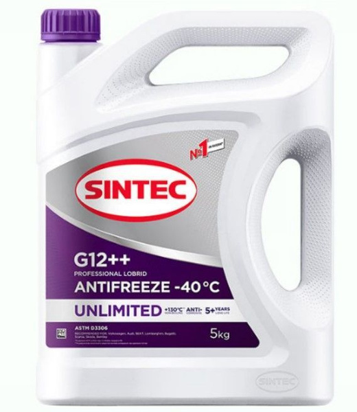 Антифриз -40 фиолетовый SINTEC Unlimited violet G12++ 5 кг. купить на ...