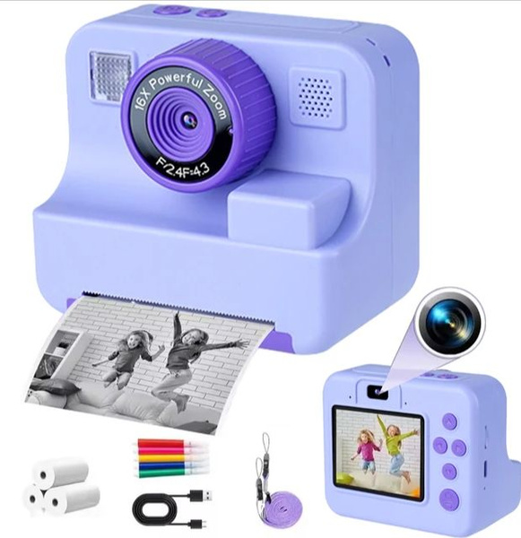 Камера мгновенной печати Print Camera Фиолетовая купить на OZON по ...