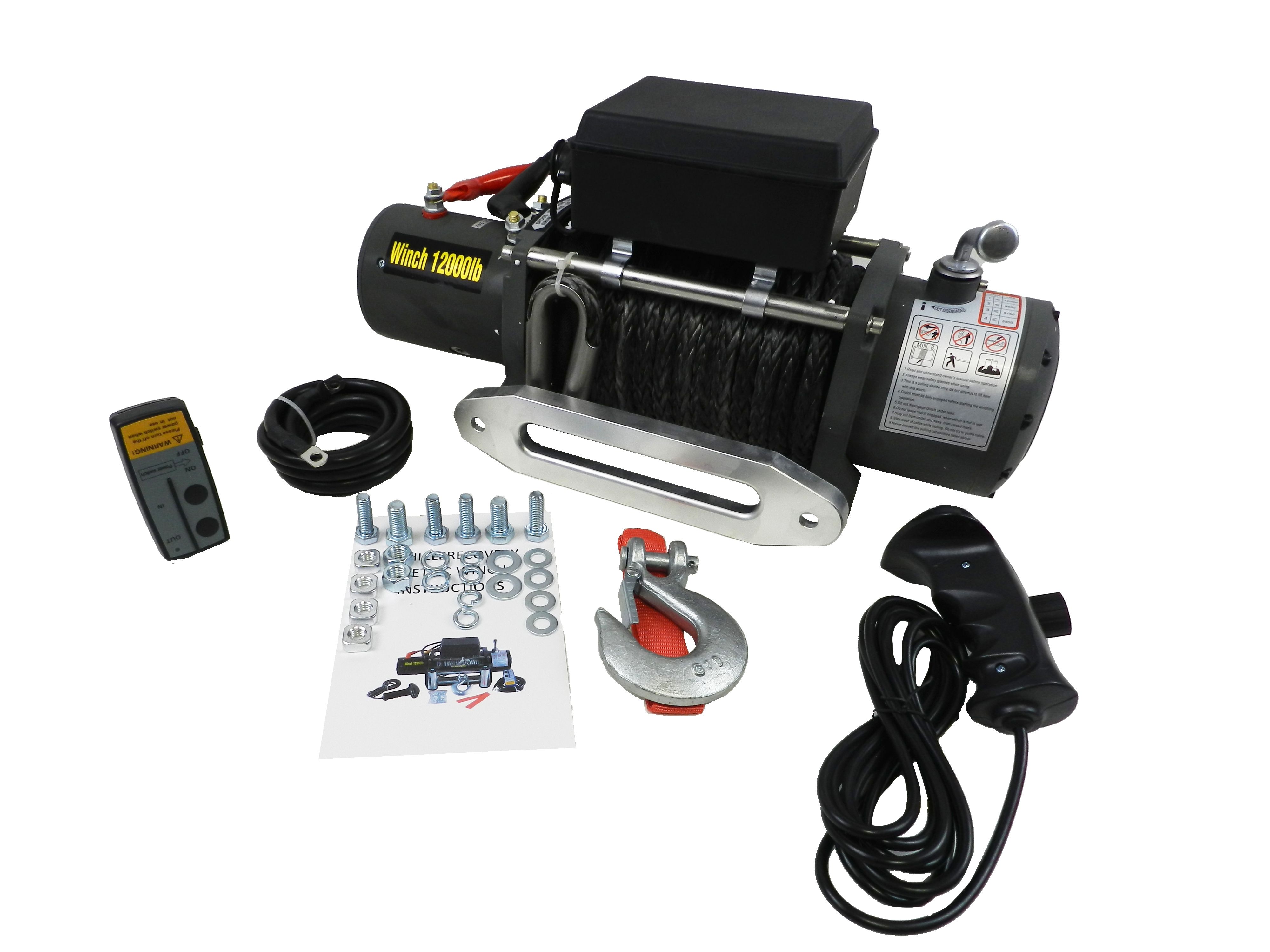 автомобильная лебедка электрическая electric winch 6000 12v