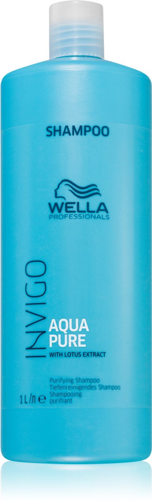 Wella pure. Очищающий шампунь. Синий шампунь велла.