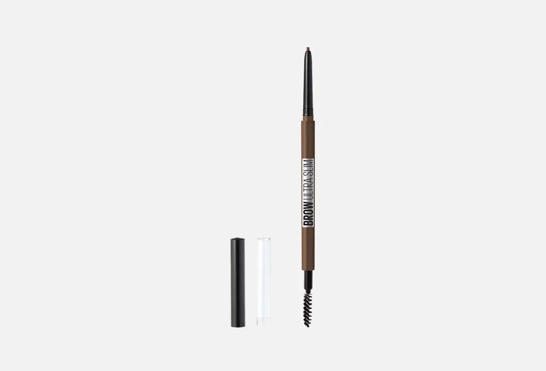 MAYBELLINE NEW YORK Карандаш для бровей "Brow Ultra Slim", карандаш + щеточка Medium Brown