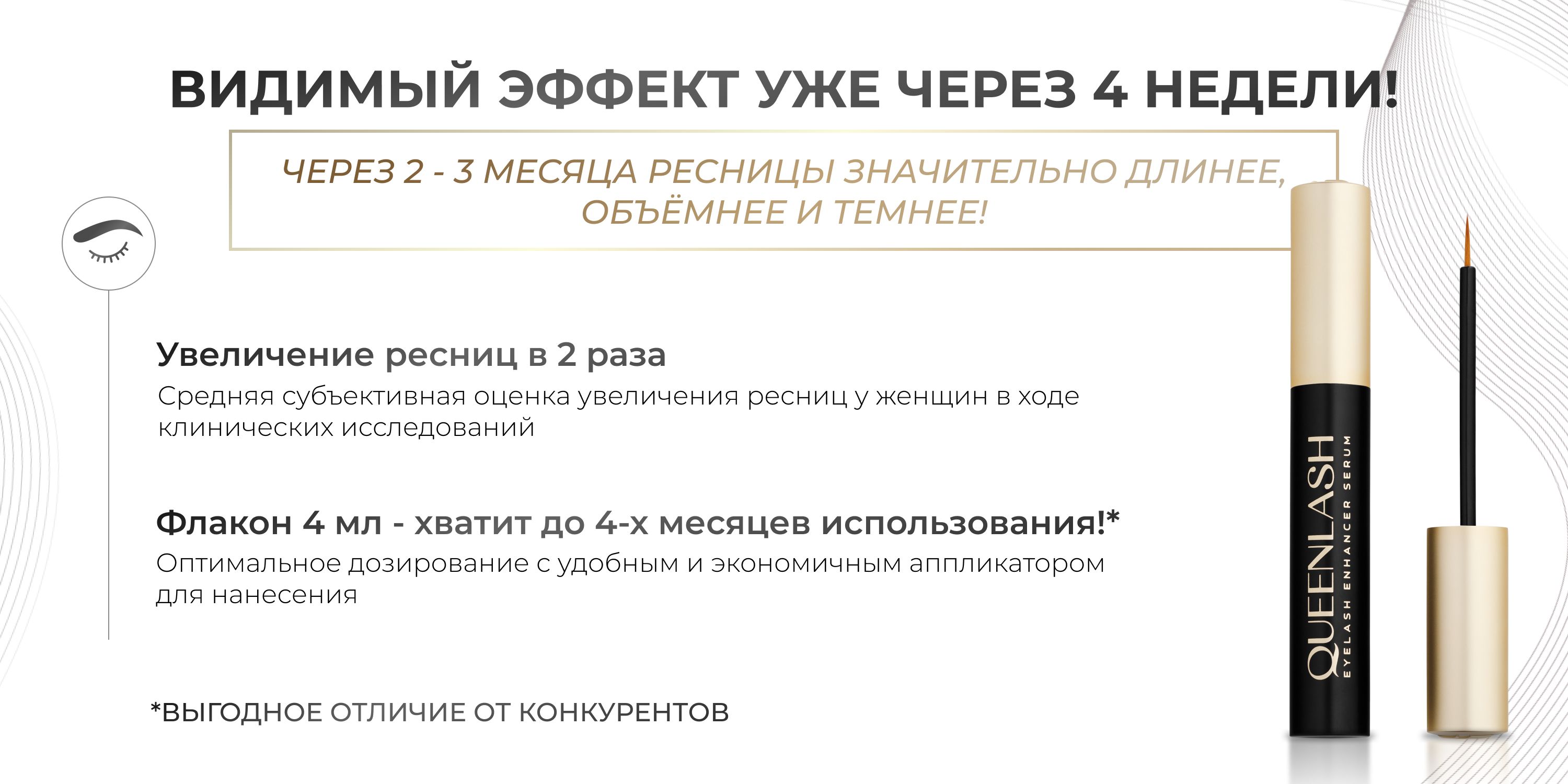 Сыворотка для роста ресниц и бровей QUEENLASH(图2)