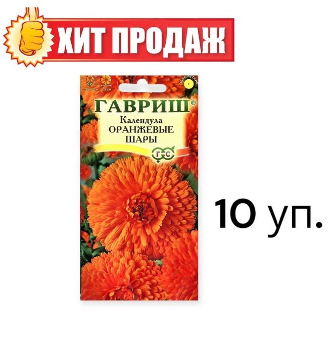 Календула оранжевый Фламинго