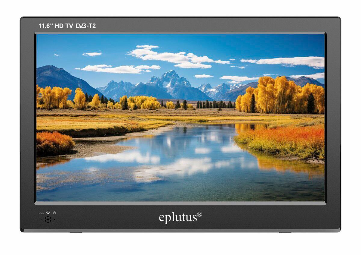 Eplutus Портативный телевизор 11.6" HD, черный