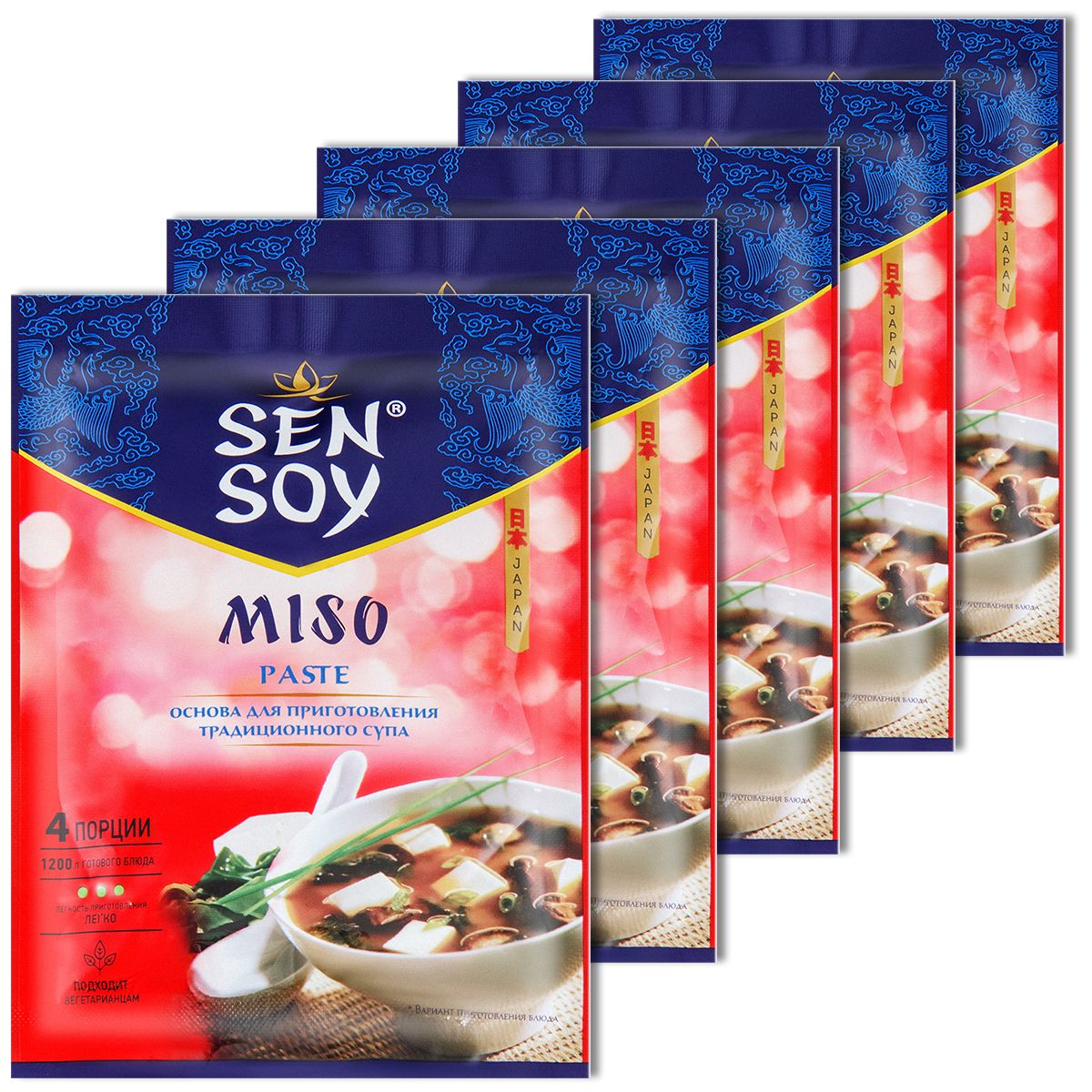SenSoyосновадлясупамисо"MISO",пакет80г,5шт.