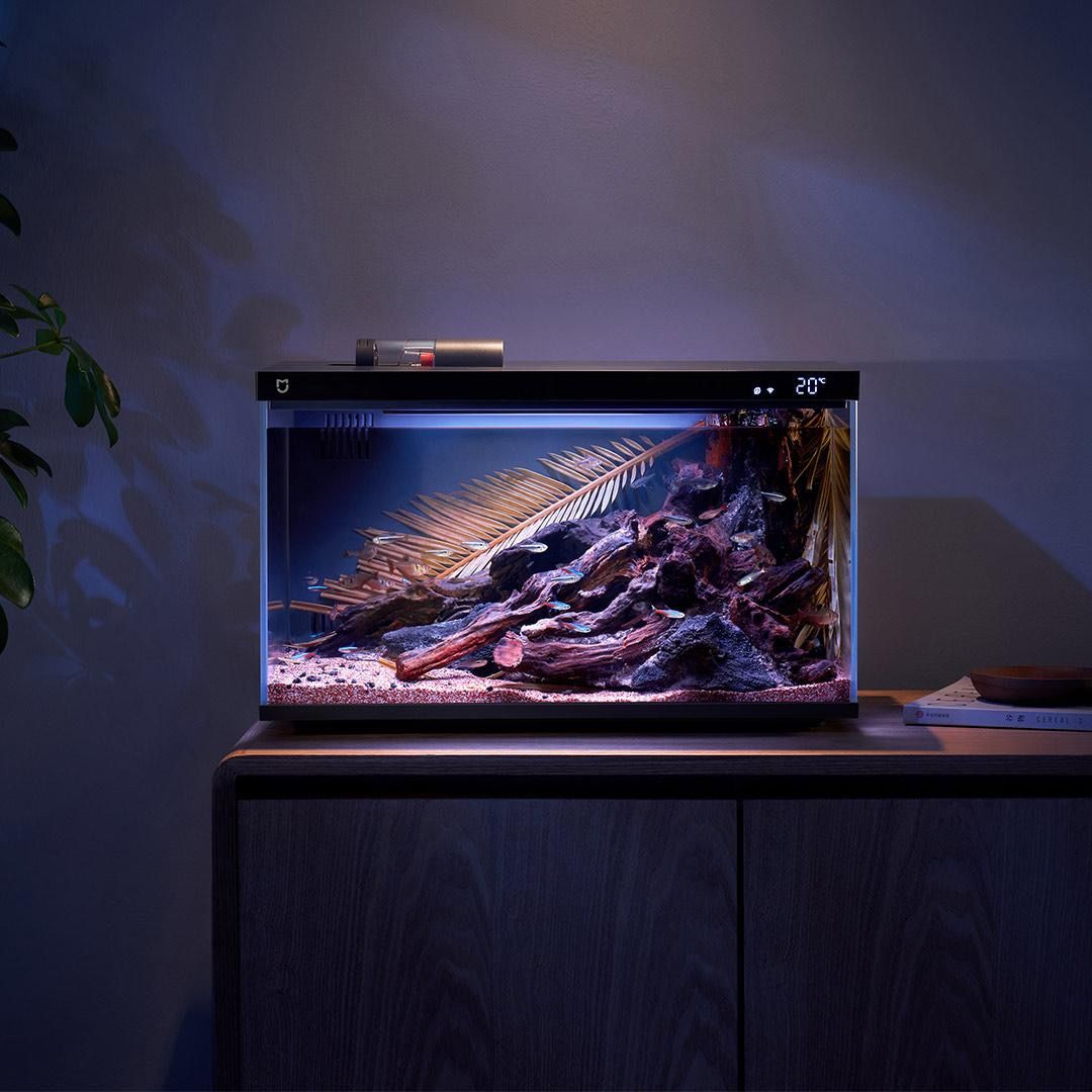 xiaomi mijia smart fish tank myg100, myg100 аквариум xiaomi mijia smart, аквариум сяоми 20, xiaomi mijia smart fish tank 20 л