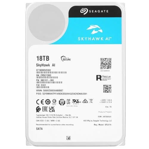 Seagate18ТБВнутреннийжесткийдиск(ST18000VE002)