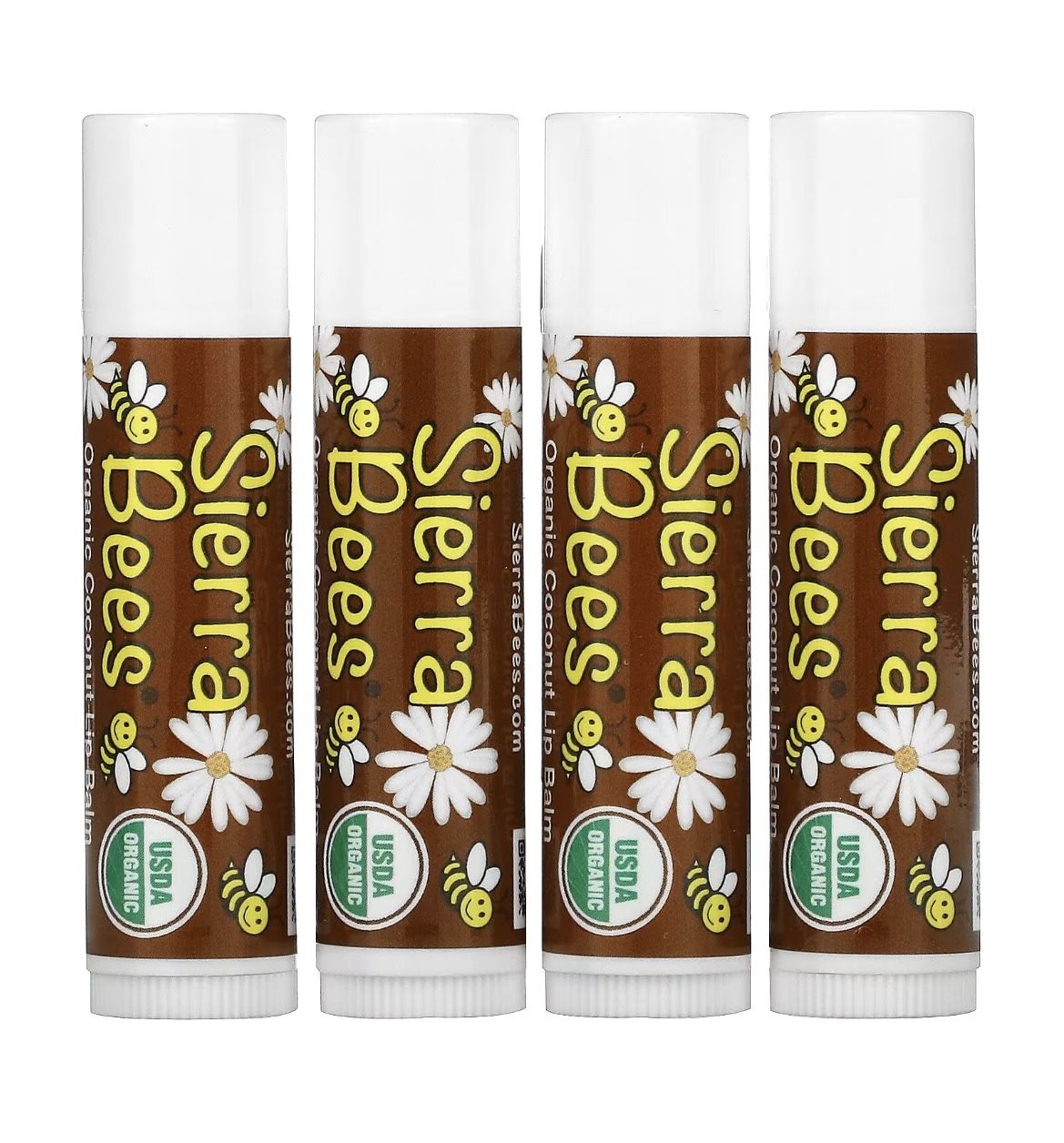 Бальзам для губ sierra bees. Sierra Bees, набор органических бальзамов для губ, 4 штуки,.