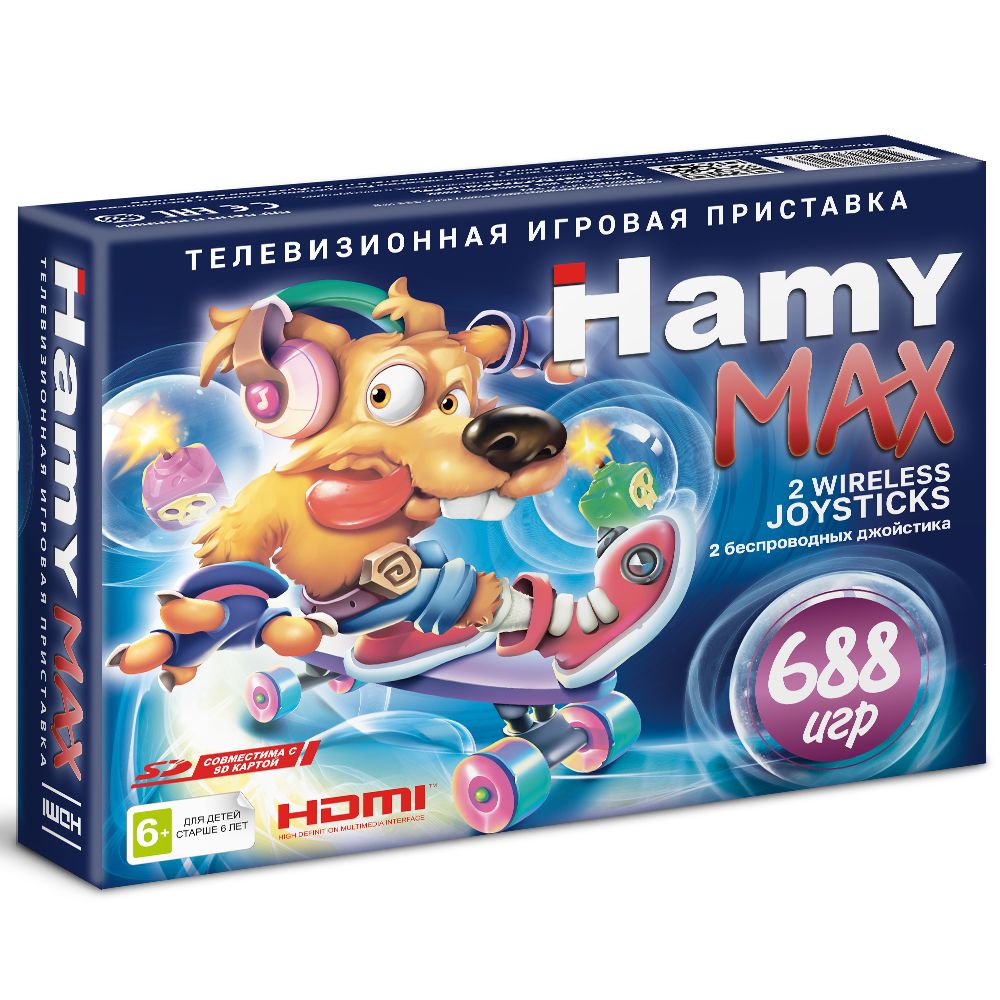 Игровая приставка HAMY MAX (16+8 bit) HDMI + 688 игр - купить с доставкой  по выгодным ценам в интернет-магазине OZON (1483156658)