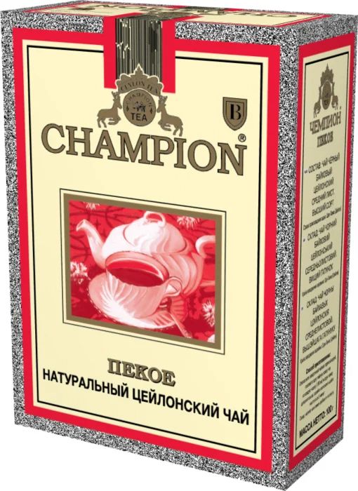 ЧайказахстанскийчерныйChampionPekoeлистовойцейлонский,100г