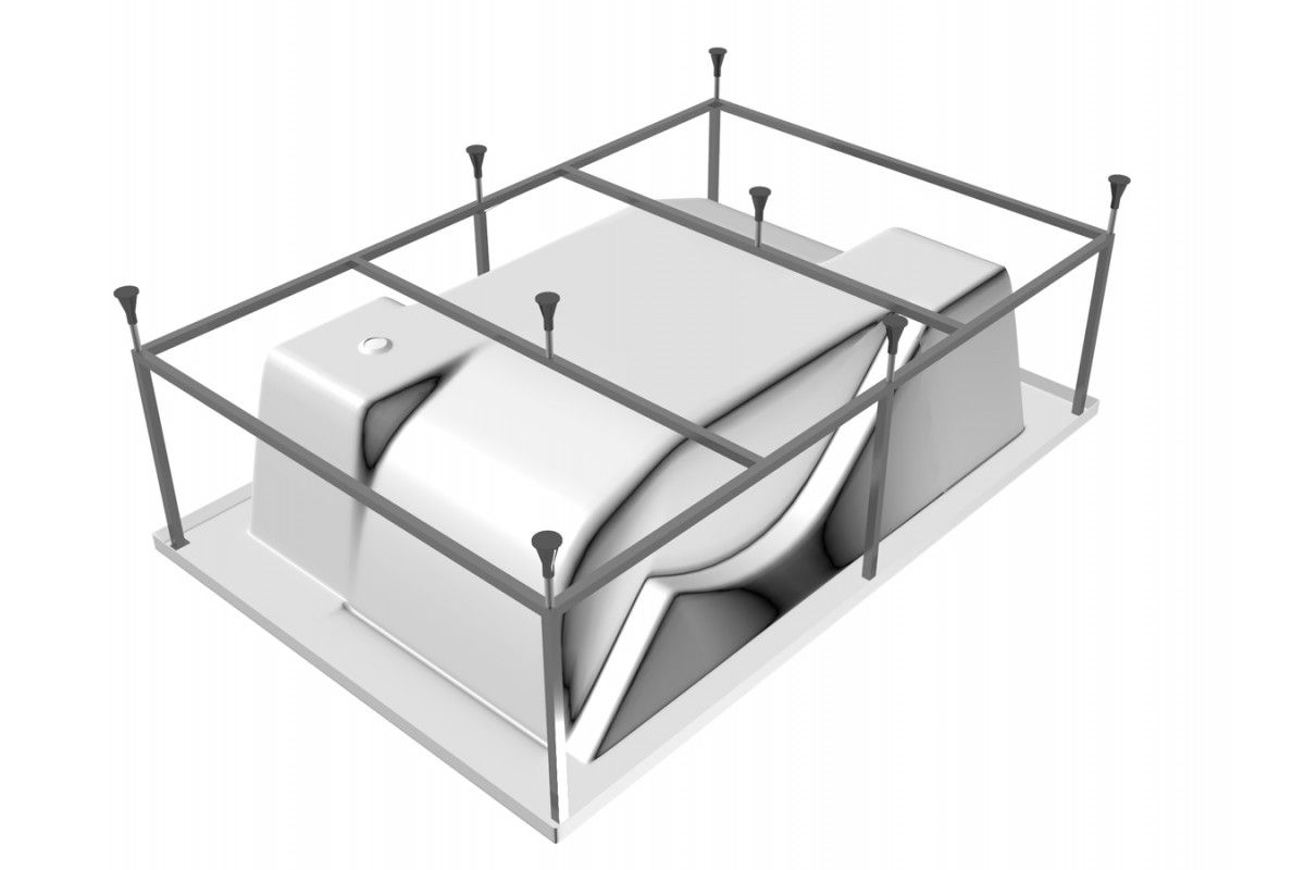Каркас для ванны сварной Vayer ONTARIO Гл000006912, 190x125