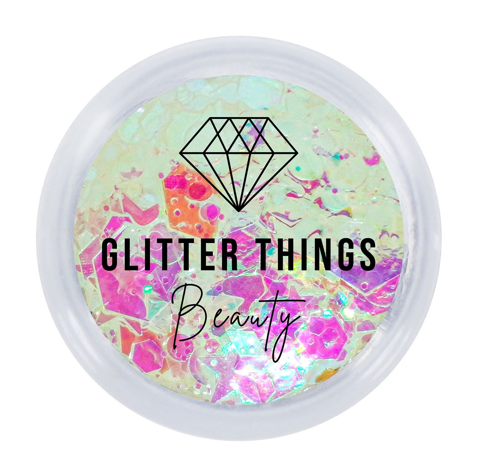 GLITTER THINGS Гель блестки для лица и тела, 5 мл, Розовые мечты