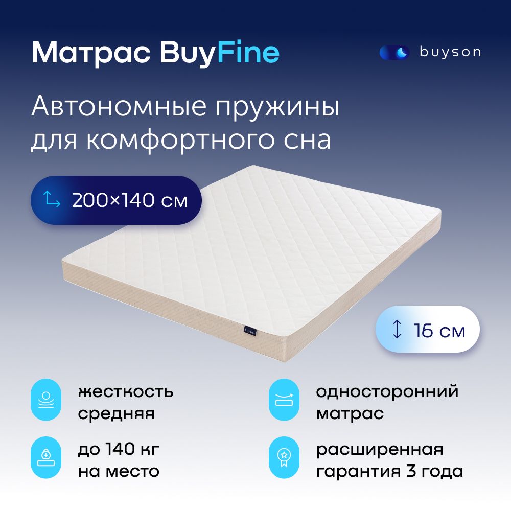 Buyson Купить 160х200 Матрас