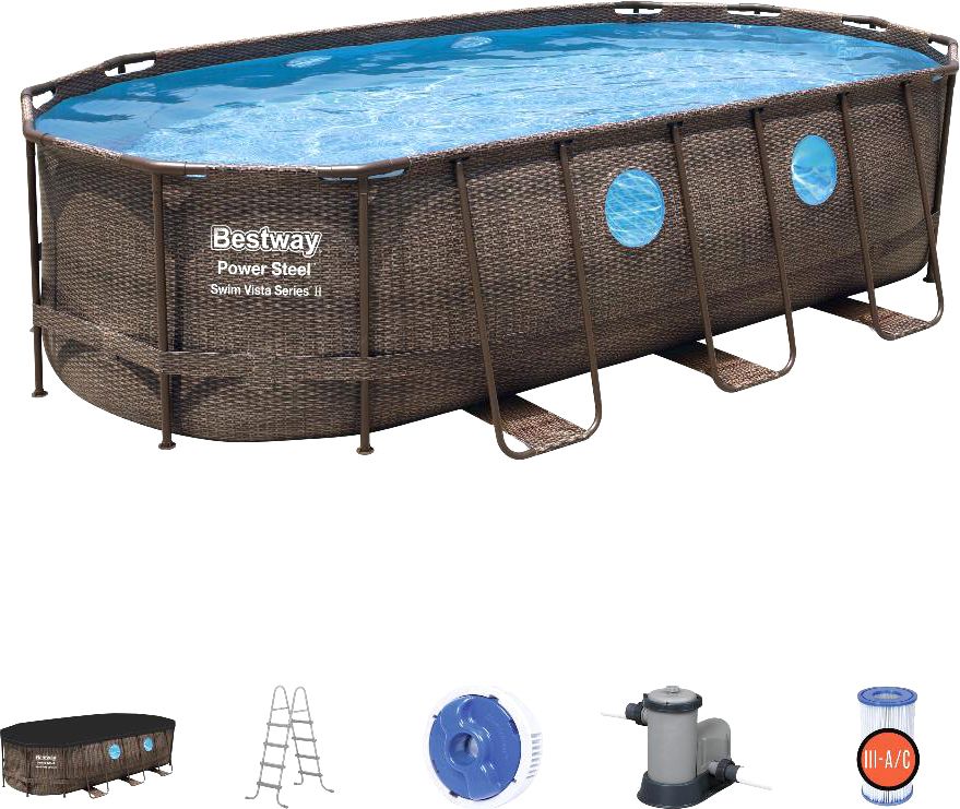 Бассейн bestway power steel swim vista