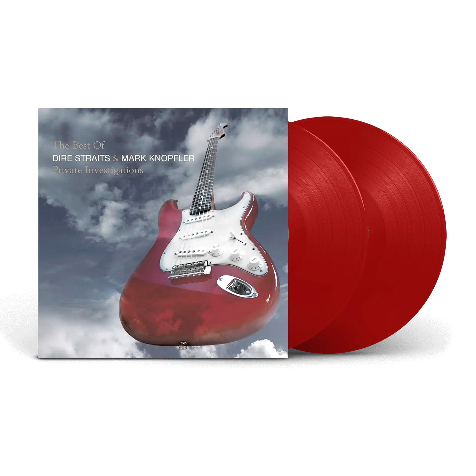 DIRE STRAITS;MARK KNOPFLER - PRIVATE INVESTIGATIONS (The best of, 2LP red) виниловая пластинка