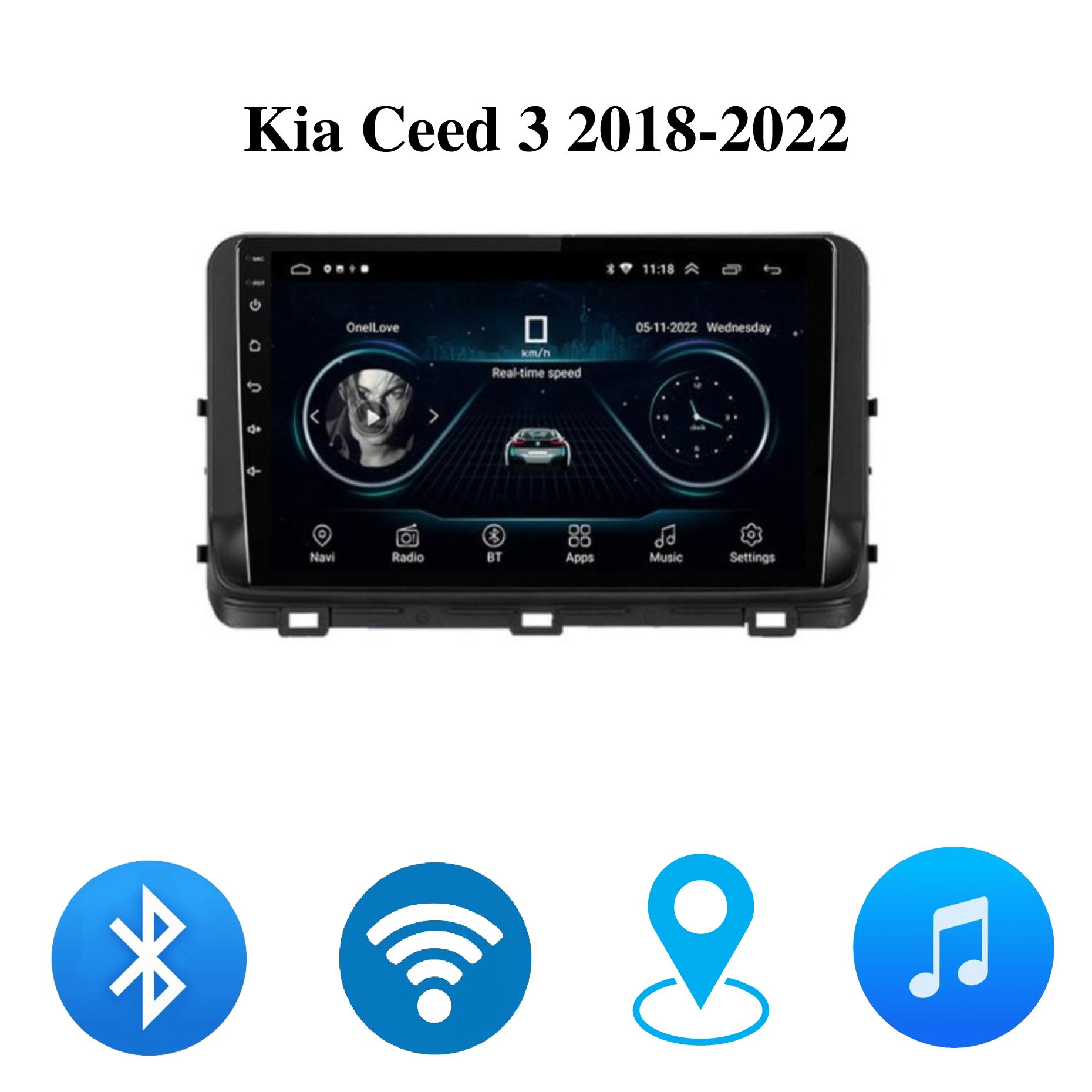 Штатная Android магнитола V3 Pro для Kia Ceed 3 2018-2022 4-64 4G,  Bluetooth, Wi-Fi, GPS, Эквалайзер, Мульти-РульШтатное место - купить в  интернет-магазине OZON с доставкой по России (1394492349)