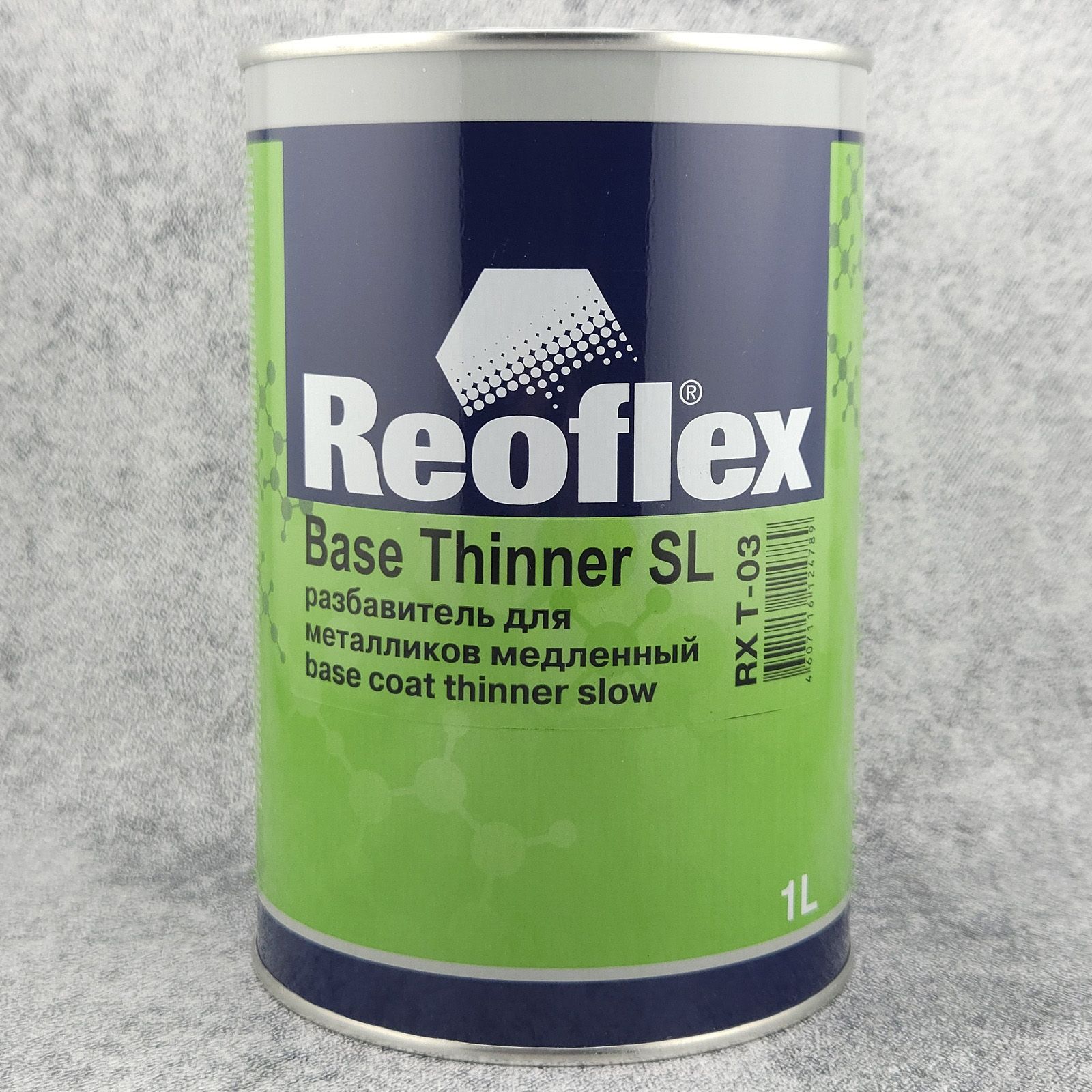 Разбавитель REOFLEX Base Thinner Slow для металликов медленный, банка 1 л., RX T-03