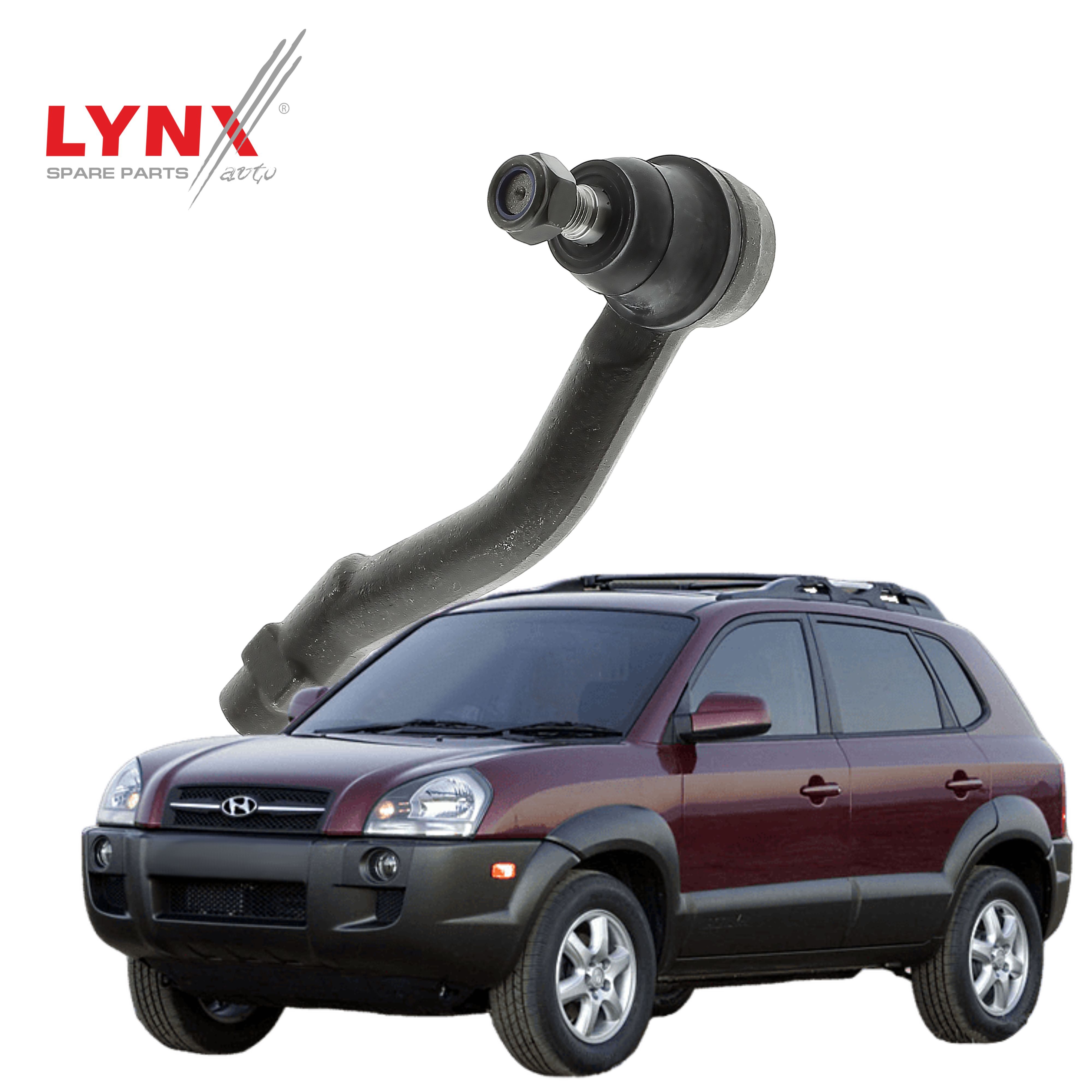 Наконечник рулевой Hyundai Tucson (1) / Хендай Туссан 2004 2005 2006 2007 2008 2009 2010 2011 2012 2013 2014 2015 / левый, 1шт, LYNXauto