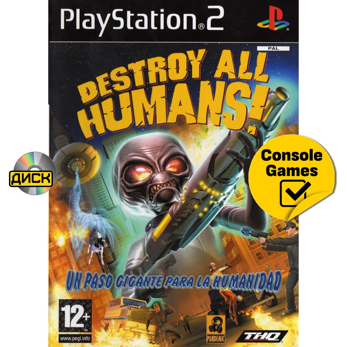 PS2 Destroy All Humans! (Замочи Всех Людей!) (английская версия). Товар уцененный