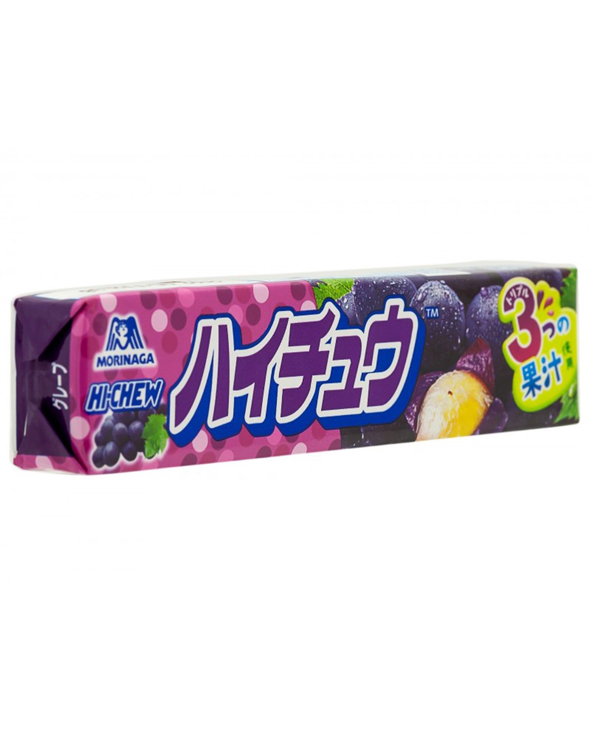 Morinaga / Конфеты жевательные Hi-Chew вкус винограда 12шт, 55,2г, 6уп