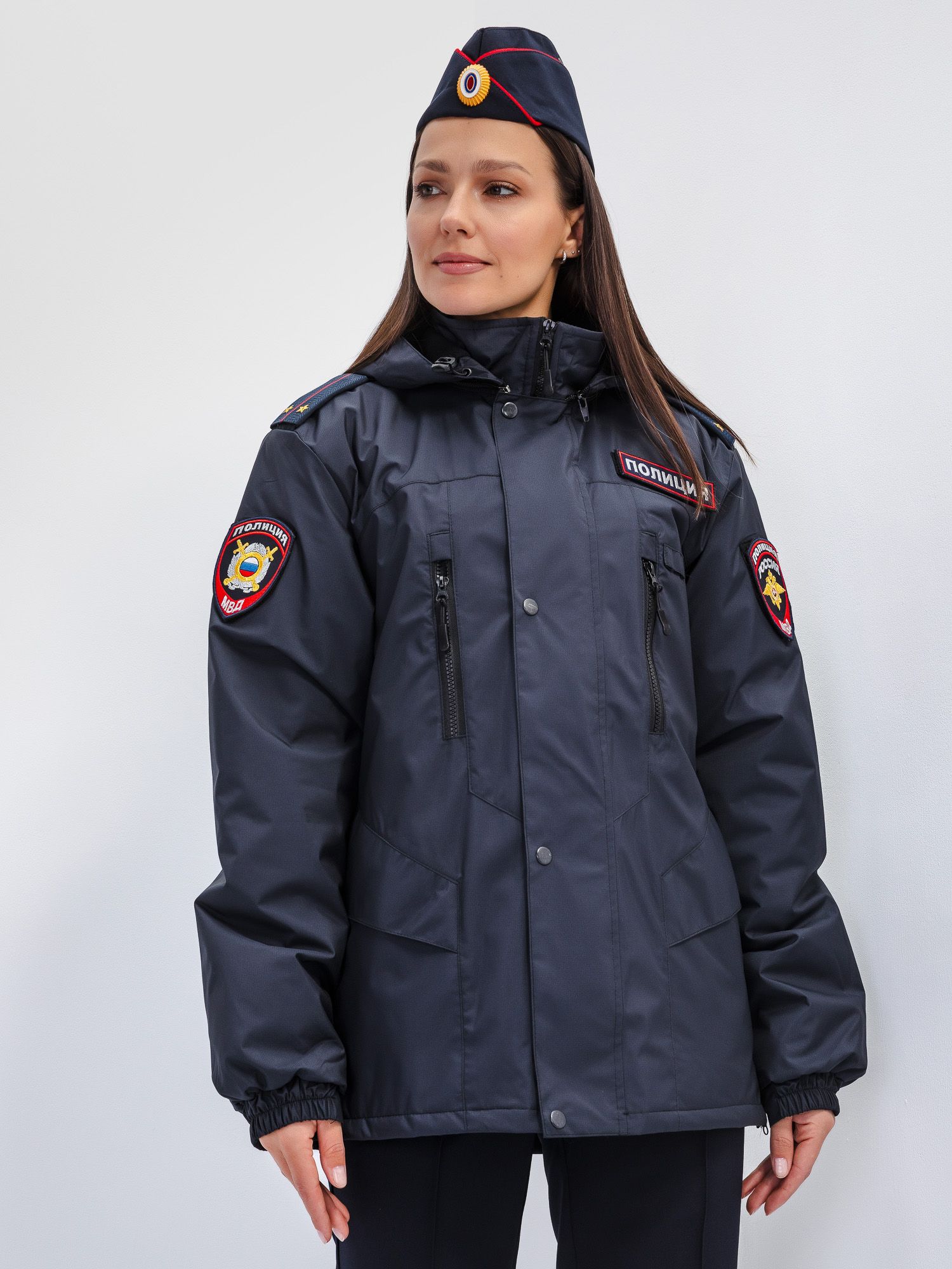 Куртка Полиция Демисезонная Удлиненная Н/О 777 Женская