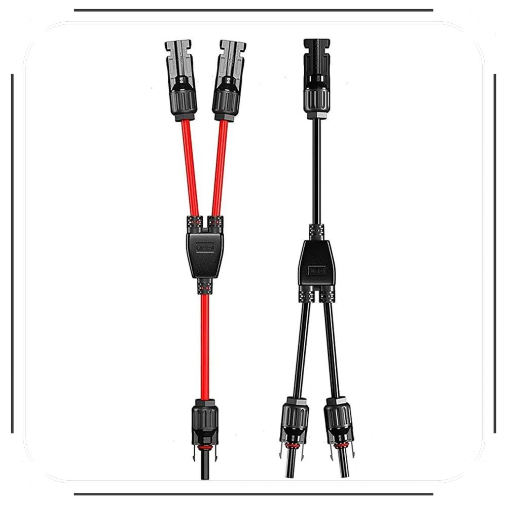 MC42на1Y-коннектордлясолнечныхбатарей1штчерный1шткрасный