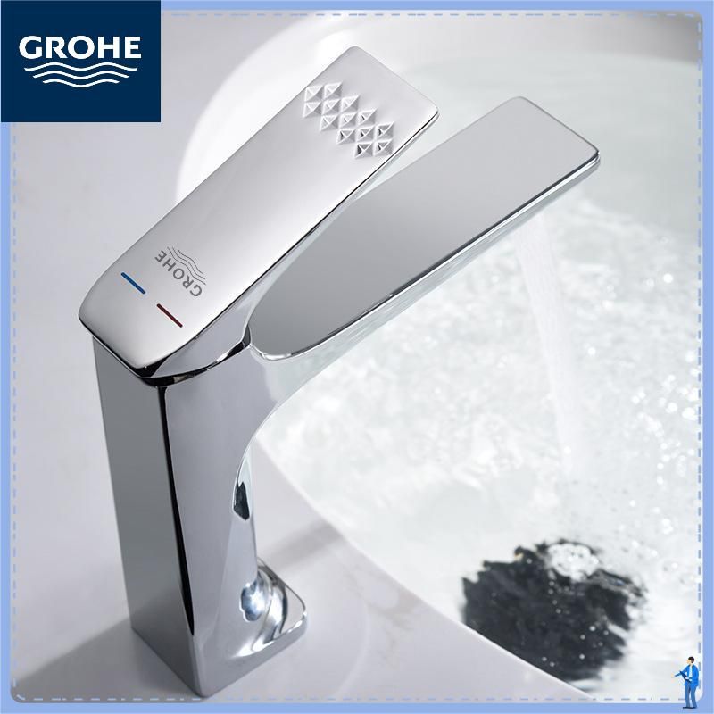 Смесительдляраковинывванной,Grohe,смесительдляраковины,хром,материаллатунь