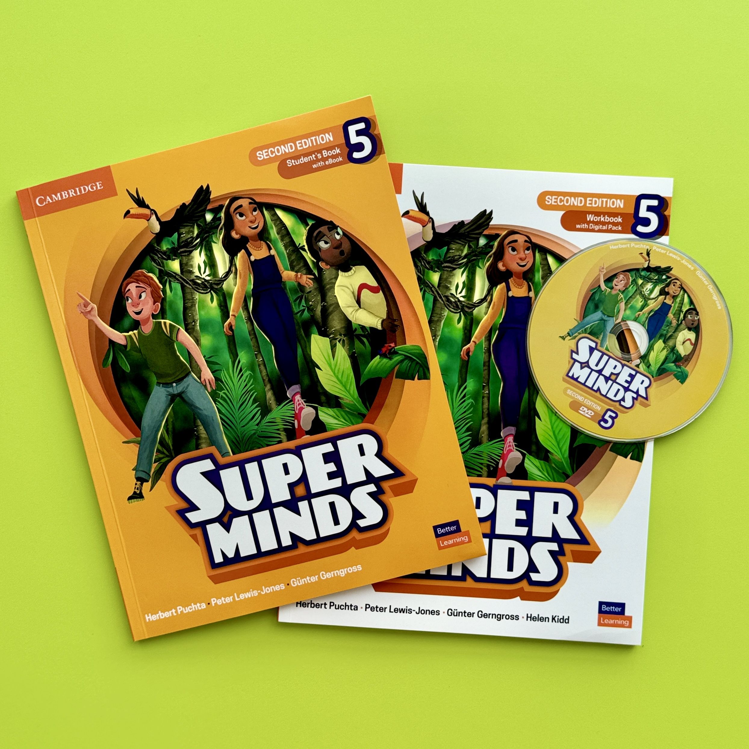 Super Minds 5 Second Edition Учебник + Рабочая Тетрадь + CD/DVD