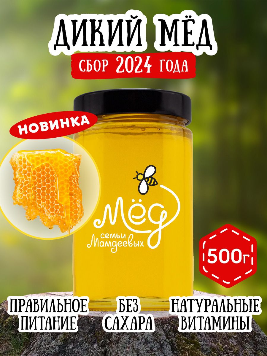 Мёд натуральный, Дикий мед, 500 г, бортевой мёд диких пчёл, продукты  питания, сладкий подарок, настоящий без сахара - купить с доставкой по  выгодным ценам в интернет-магазине OZON (202514667)