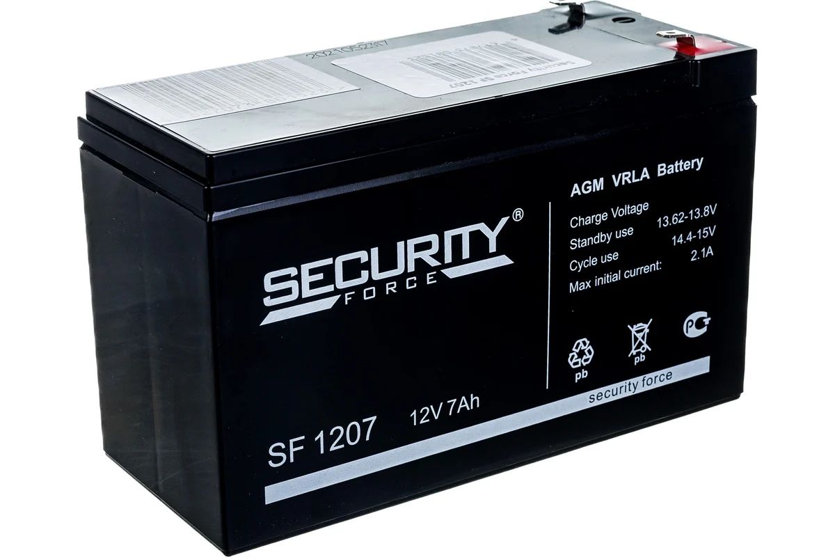 УниверсальныйаккумуляторSecurityForceSF1207(12V7Ah)