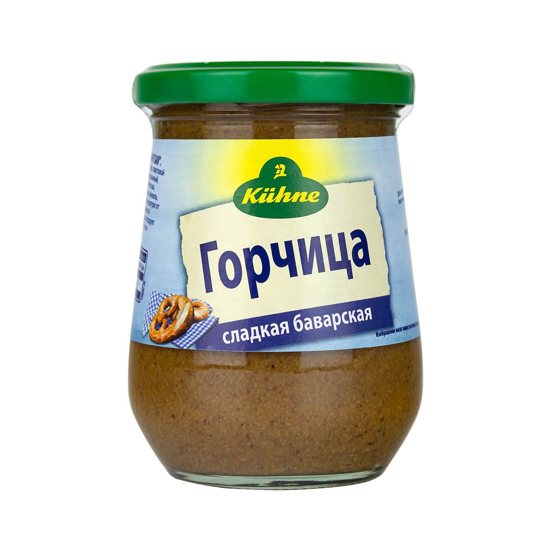 Горчица Kuhne Mustard sweet Сладкая Баварская, 250мл