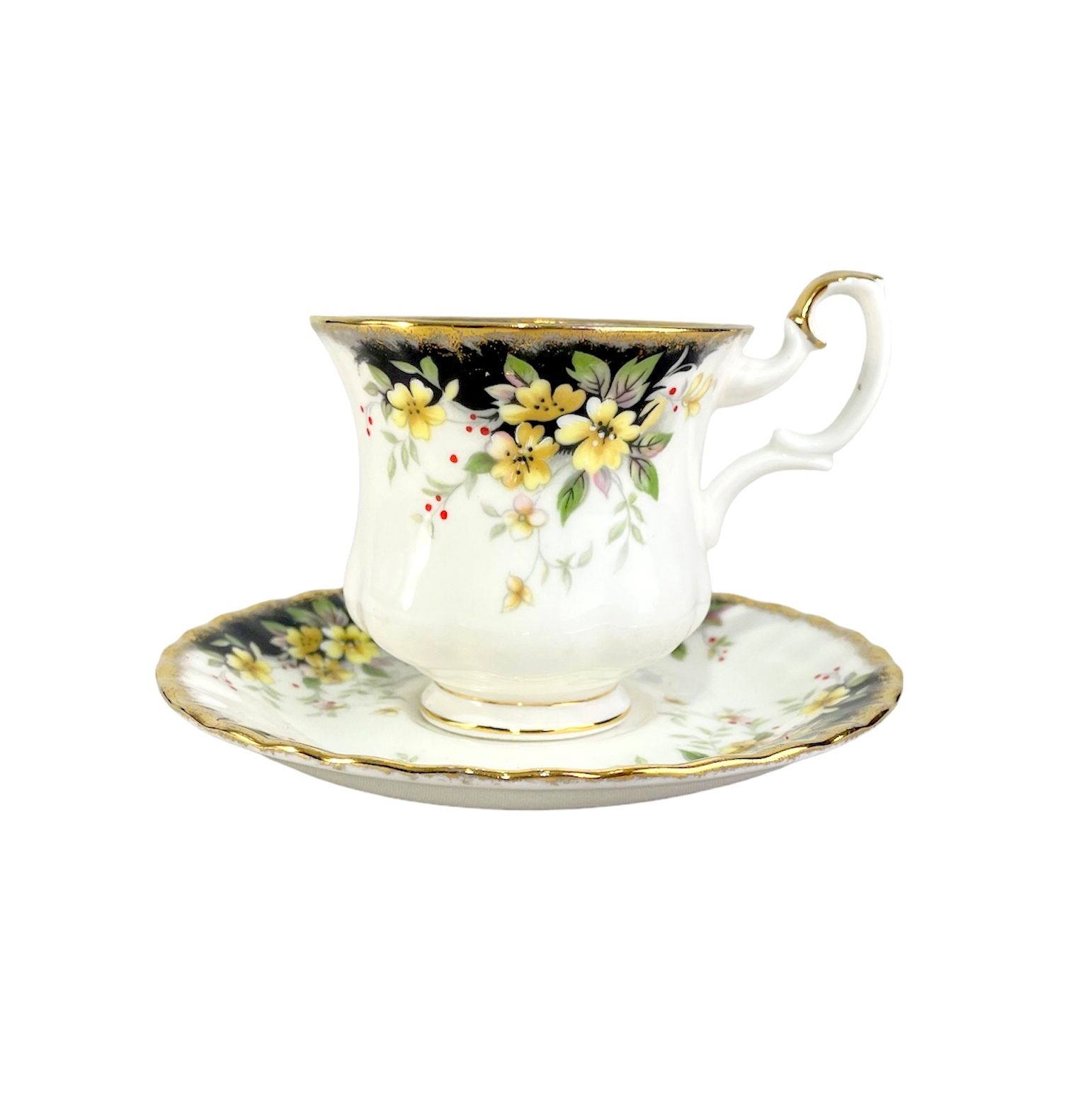 Кофейная пара Royal Ascot, Royal Albert, винтаж. Англия