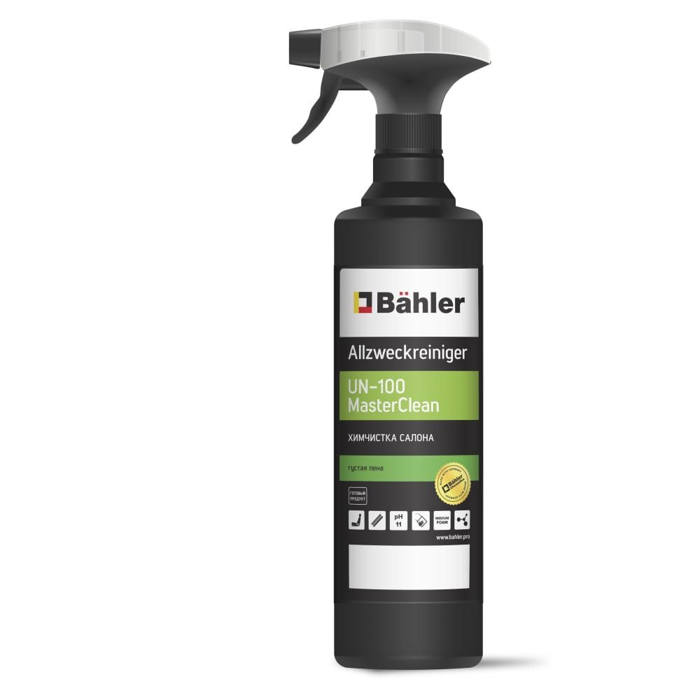 Химчистка салона Bahler allzweckreiniger un-100 masterclean, 1 литр