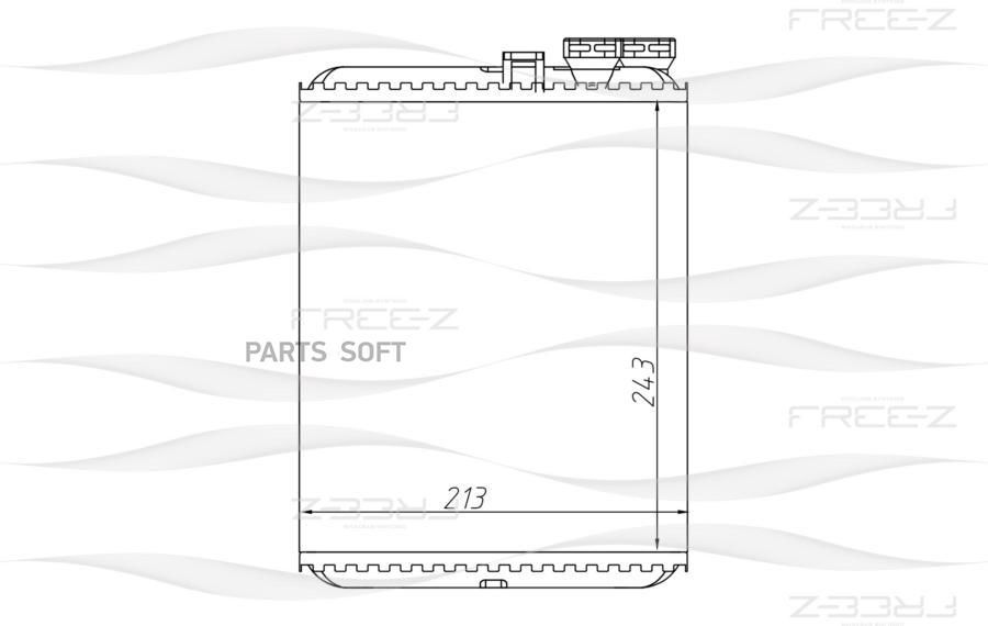 Радиатор отопителя VOLVO S60S70V70S80 98> FREE-Z KW0247