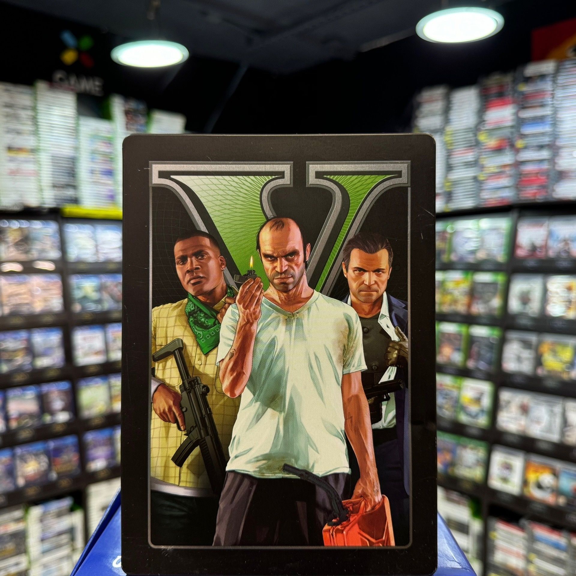 Игра GTA V Steelbook Edition (Xbox 360) (Box)