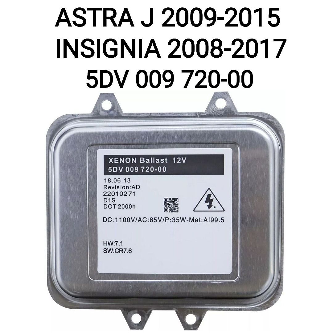 Блок розжига ксенона Astra Insignia 5DV00972000 блок фары