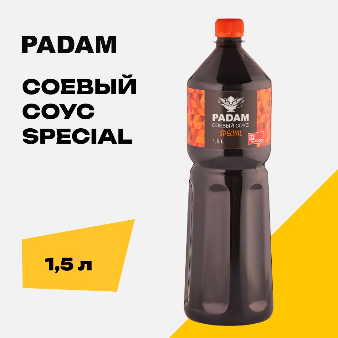 Соевый соус "Special" уникальный сладкий вкус, PADAM, Россия, 1,5 л