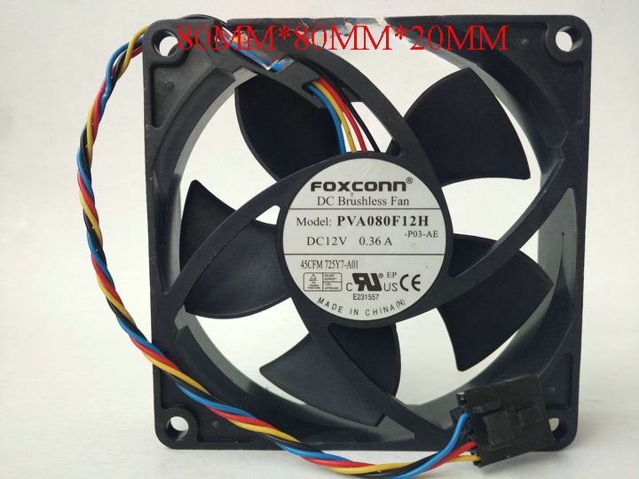 FOXCONN PVA080F12H 12V 0.36A Вентилятор охлаждения